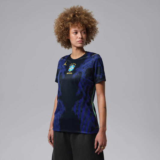 Camisa Brasil Jordan II 2026/27 Torcedora Pro Feminina - Azul