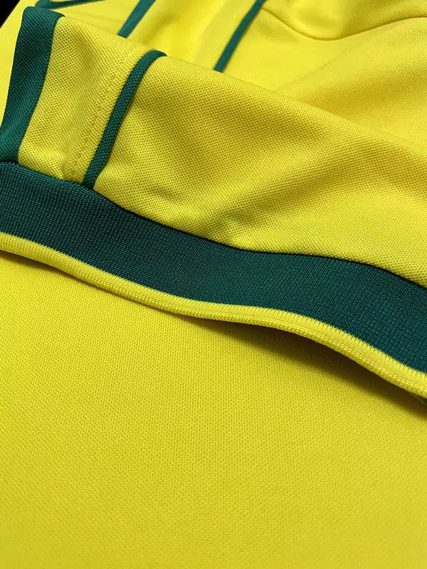 Camisa Brasil Home 1998/2000 Retrô Masculino Nike Amarela
