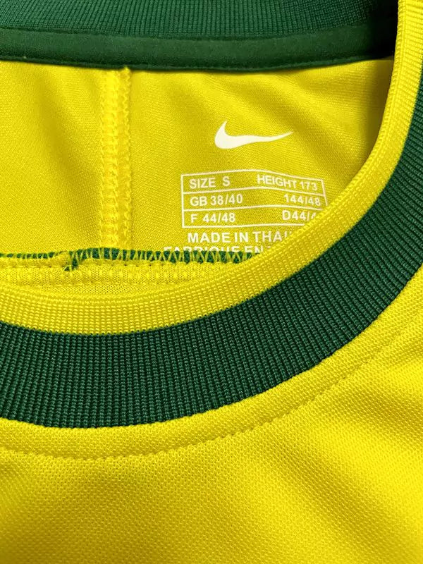 Camisa Brasil Home 1998/2000 Retrô Masculino Nike Amarela