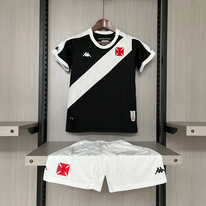 Uniforme Infantil Vasco da Gama I 24/25 Kappa - Preto