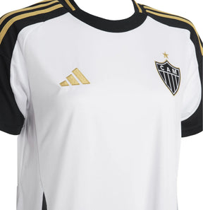 Camisa Feminina adidas Atlético Mineiro 2025 - Jogo 2 Com Patrocínio H2bet