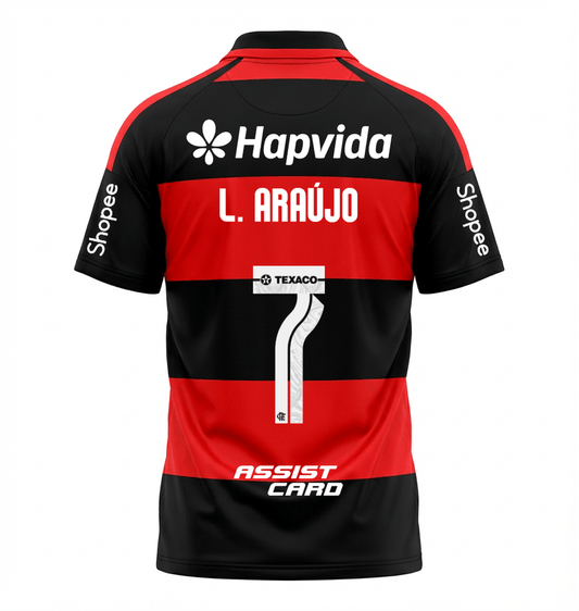Camisa Flamengo Jogo 1 Adidas 2026 – Com Kit Patrocínio – L. ARAÙJO 7