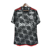 Camisa Flamengo III 24/25 Torcedor Masculina Todos os Patrocínios - Cinza