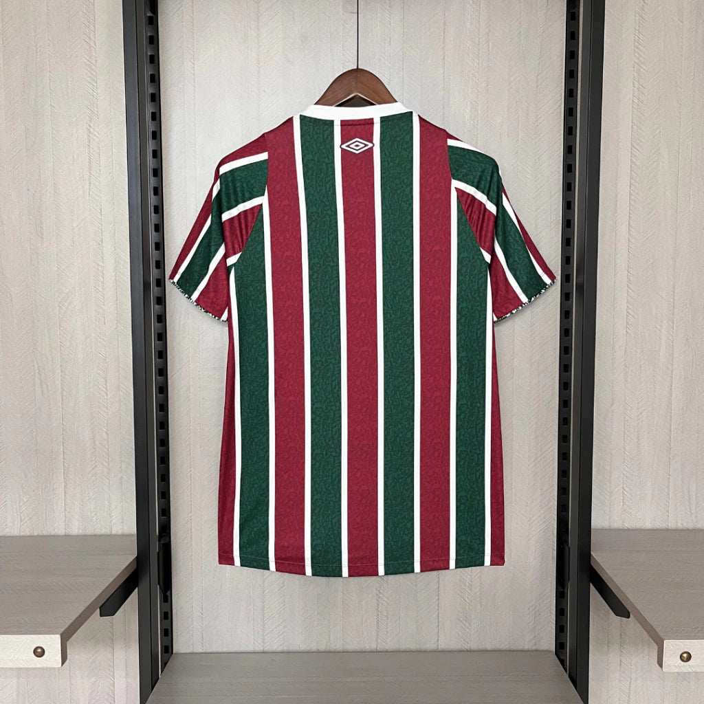 Camisa Fluminense Home 24/25 Torcedor - Masculina - Verde e Vinho - Todos os Patrocínios
