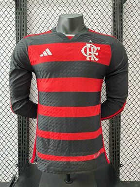 Camisa Adidas Flamengo I 24/25 Manga Longa Modelo Jogador