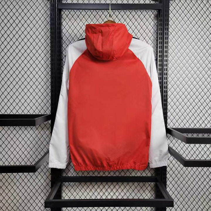 Jaqueta Corta Vento Flamengo 24/25 Adidas - Vermelha e Branca