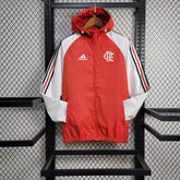 Jaqueta Corta Vento Flamengo 24/25 Adidas - Vermelha e Branca