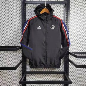 Jaqueta Corta Vento Flamengo 24/25 Adidas - Preta