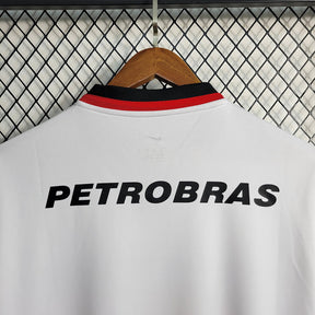 Camisa Retro Flamengo Away Nike 2001 Torcedor Masculino Branco
