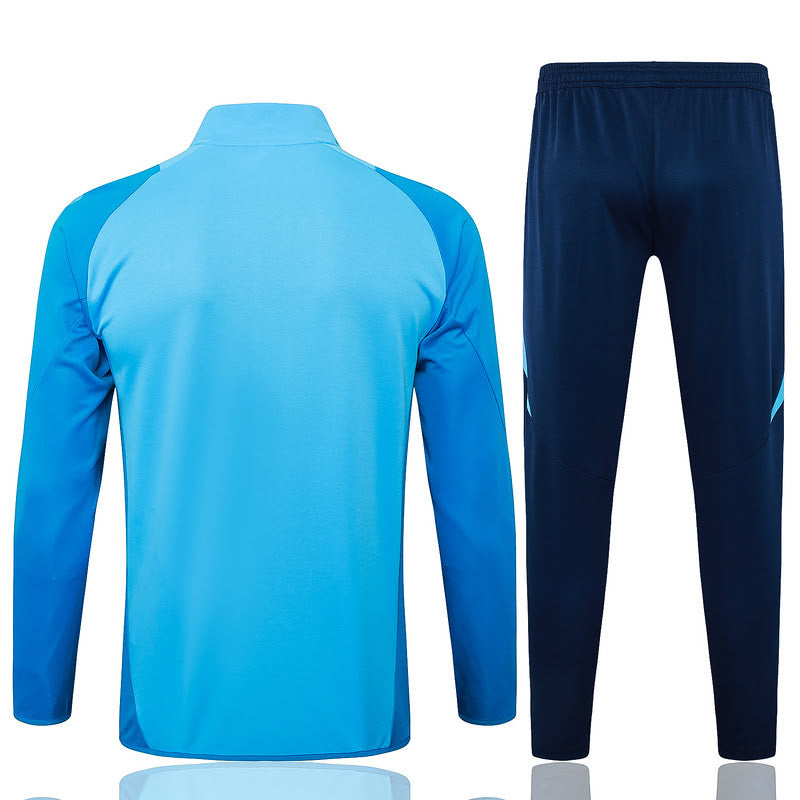 Conjunto Flamengo Adidas 25/26 Full Zíper - Viagem Azul Claro