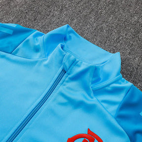 Conjunto Flamengo Adidas 25/26 Full Zíper - Viagem Azul Claro