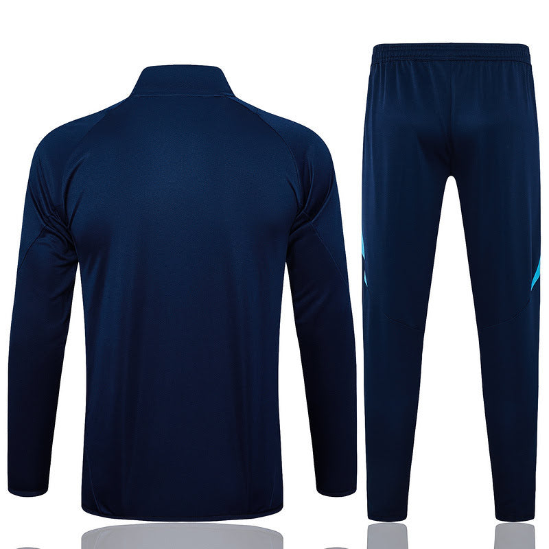 Conjunto Flamengo Adidas 25/26 Full Zíper - Viagem Azul Marinho