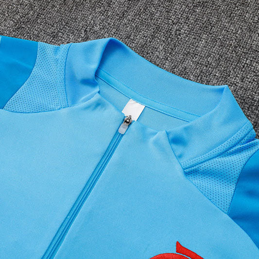 Conjunto Flamengo Treino Azul Claro Masculino 25/26