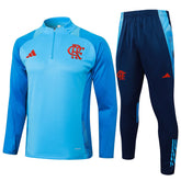 Conjunto Flamengo Treino Azul Claro Masculino 25/26