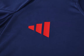 Conjunto Adidas Flamengo Azul Escuro Regata de Treino 2025 - Masculina Silk