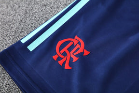 Conjunto Adidas Flamengo Azul Escuro Regata de Treino 2025 - Masculina Silk