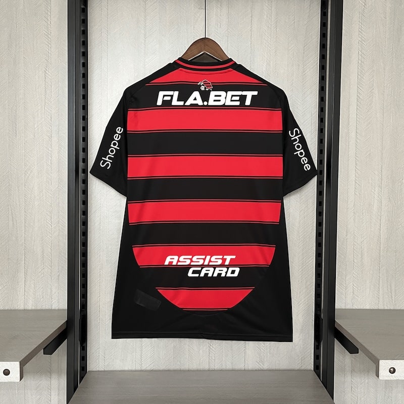 Camisa Flamengo Titular 25/26 Masculina Com Todos os Patrocínios