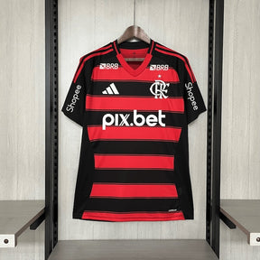 Camisa Flamengo Titular 25/26 Masculina Com Todos os Patrocínios