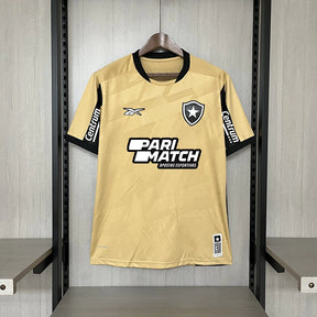 Camisa Botafogo Goleiro 24/25 Torcedor Reebok Masculina + Patrocínios - Dourado