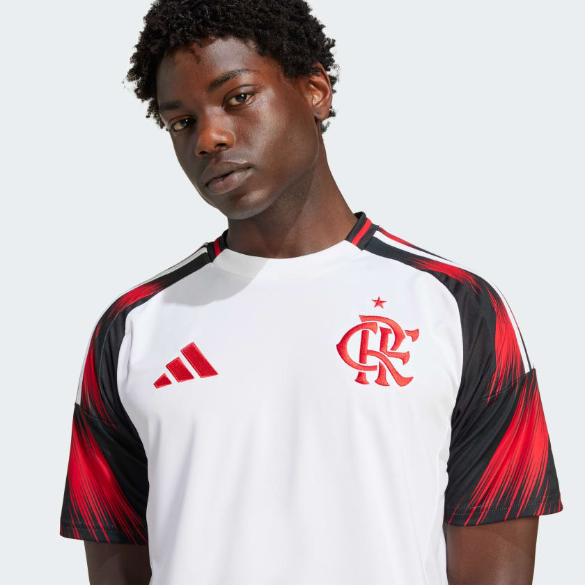 Camisa Adidas Flamengo 2025/26 II DE L. Araújo N° 7
