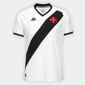 Camisa Vasco II 25/26 Kappa Feminina - Branco & Preto