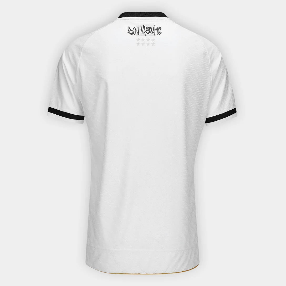 Camisa Vasco II 25/26 Kappa Feminina - Branco & Preto