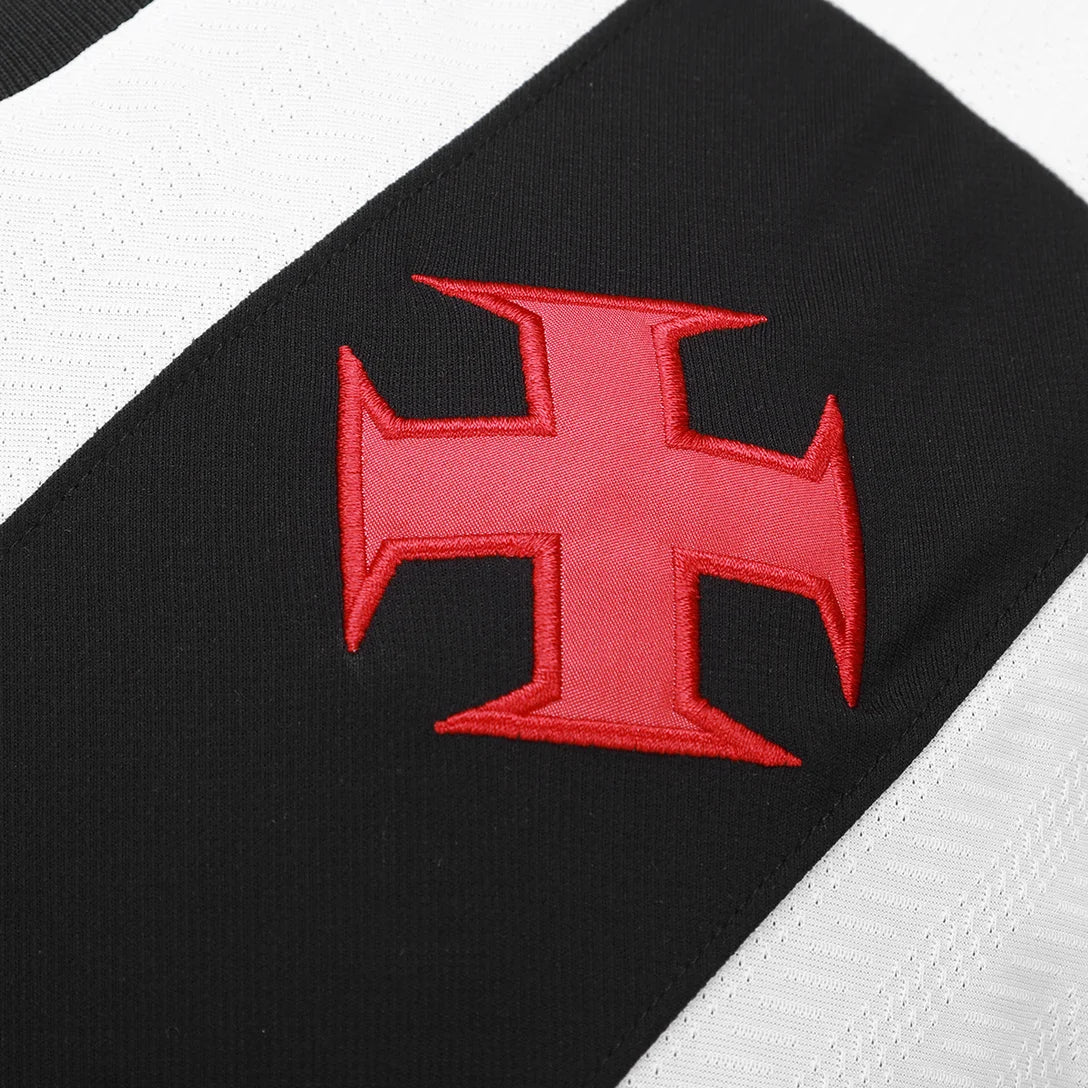 Camisa Vasco II 25/26 Kappa Feminina - Branco & Preto