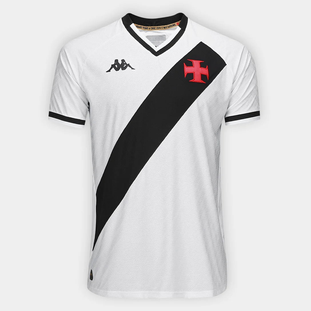 Camisa Vasco II 25/26 Kappa Masculino - Branco & Preto