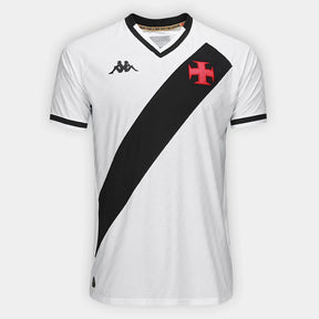 Camisa Vasco II 25/26 Kappa Masculino - Branco & Preto