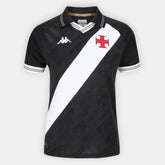 Camisa Vasco I 25/26  Kappa Feminino - Preto & Branco