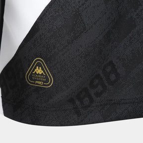 Camisa Vasco I 25/26  Kappa Feminino - Preto & Branco