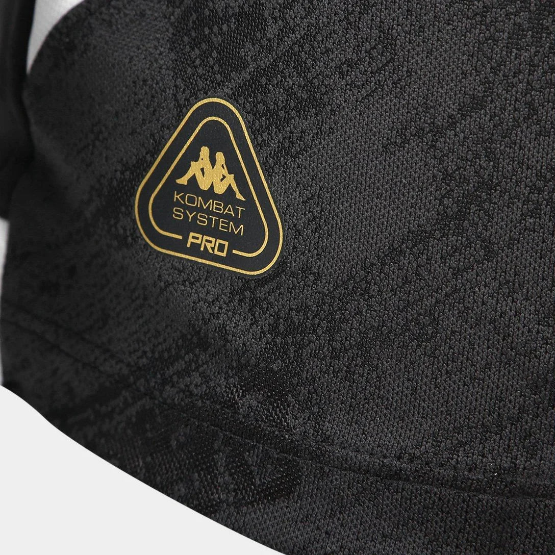Camisa Vasco I 25/26  Kappa Masculino - Preto & Branco