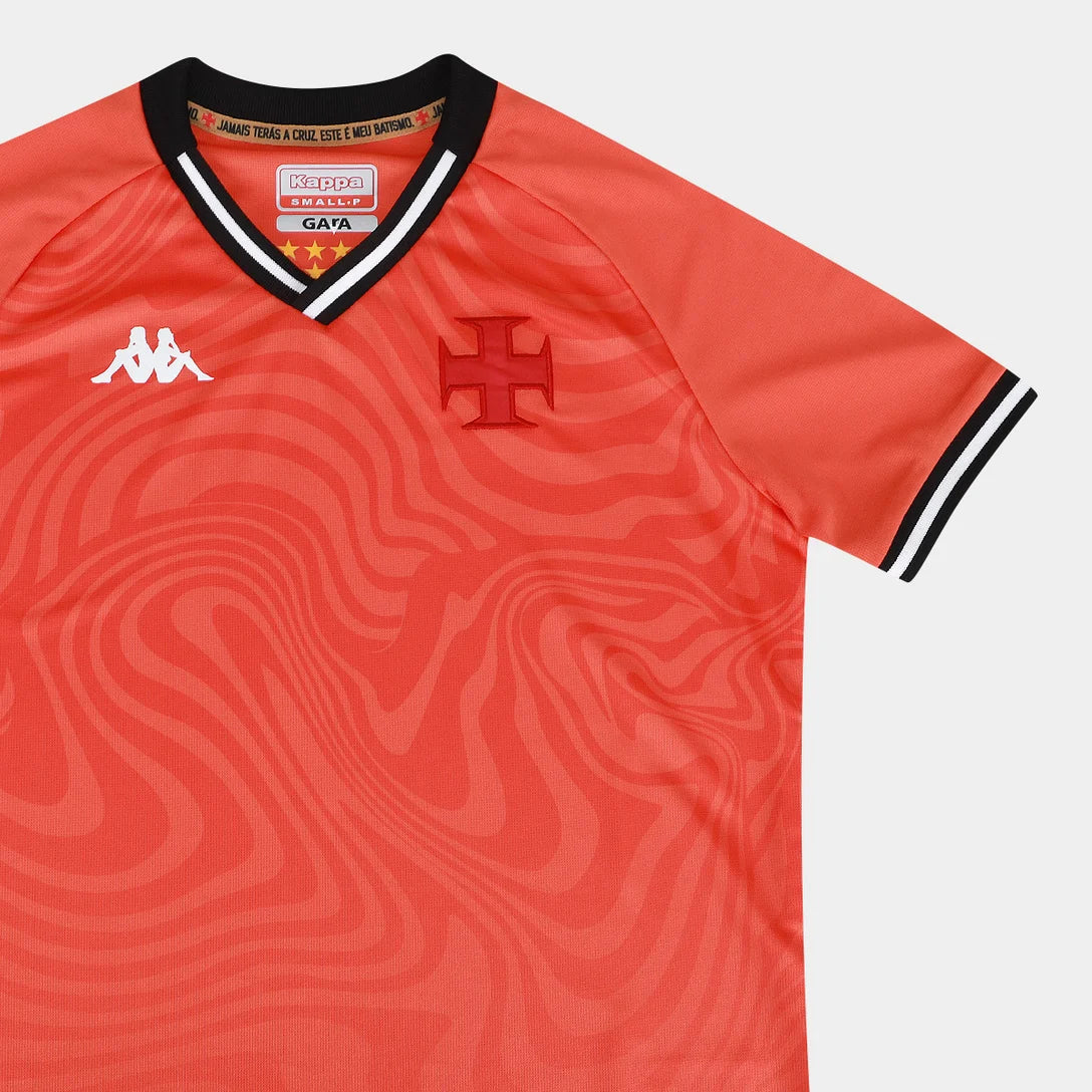 Camisa Kappa Vasco 25/26 Goleiro Feminina - Laranja