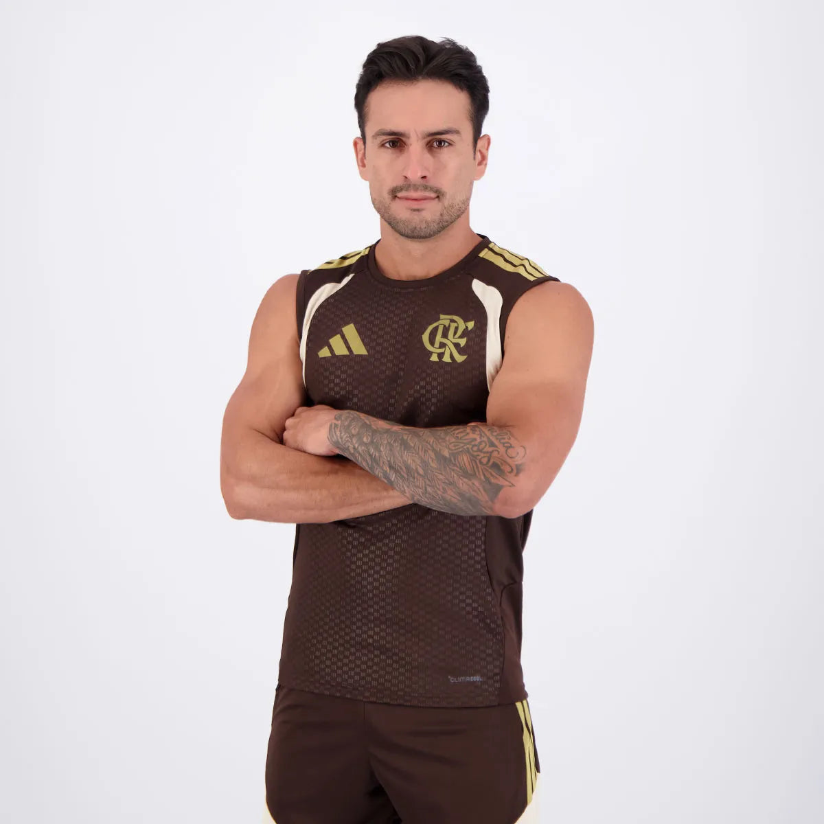 Regata Adidas Flamengo Treino 2026 Marrom