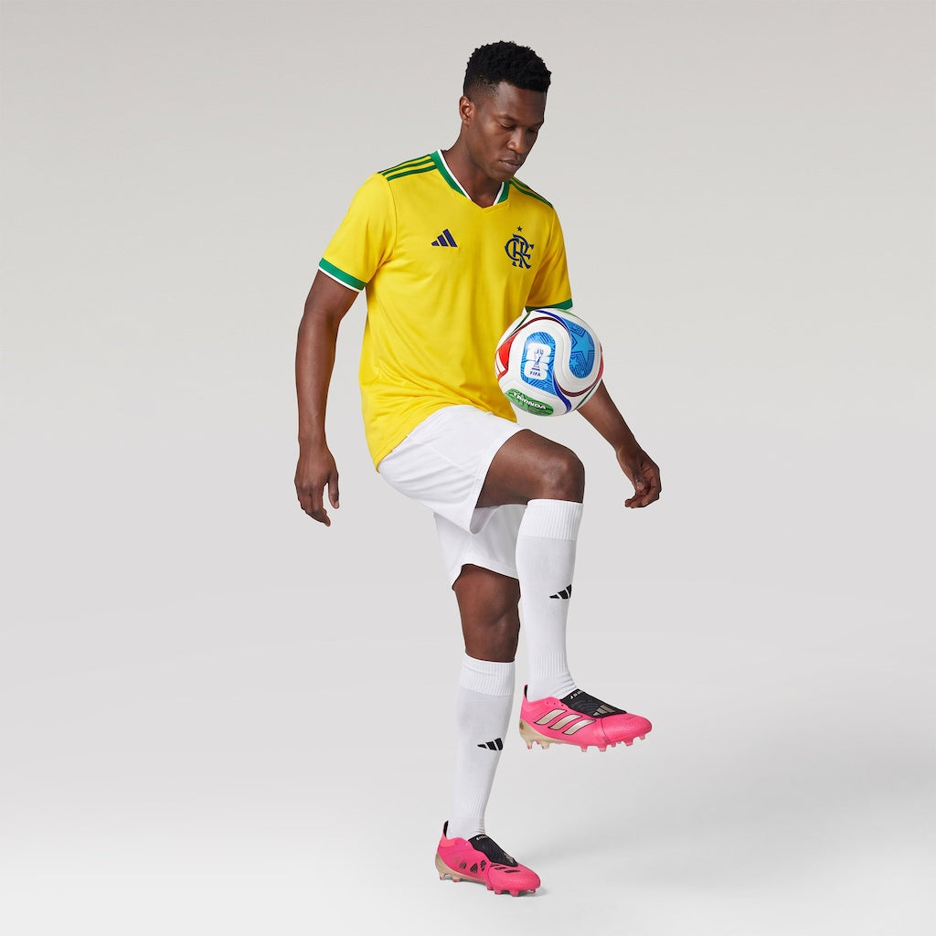 Camisa Flamengo Brasil 2026/2027 Amarela Torcedor Adidas Masculina - (Pronta Entrega)