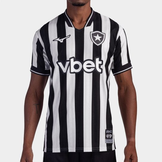 Camisa 1 Botafogo 26/27 S/N Torcedor Mizuno Masculina - (Pronta Entrega)