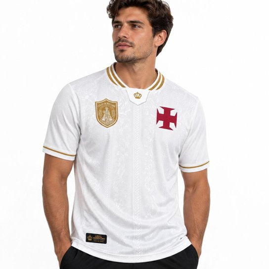 Camiseta Vasco Círio de Nazaré Masculina - Off White - (Pronta Entrega)