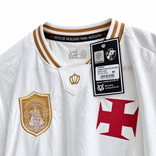 Camiseta Vasco Círio de Nazaré Masculina - Off White - (Pronta Entrega)