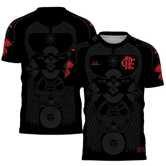 Camisa Flamengo Urubu de Lima 2026 Preta Masculina - (Pronta Entrega)