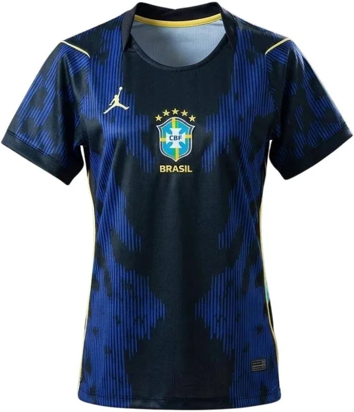 Camisa Brasil Jordan II 2026/27 Torcedora Pro Feminina - Azul