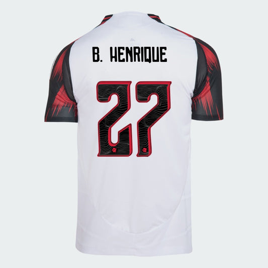 Camisa Adidas Flamengo 2025/26 II B. Henrique N° 27