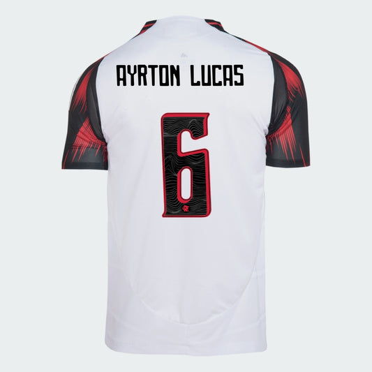 Camisa Adidas Flamengo 2025/26 II Ayrton Lucas N° 6