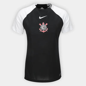 Camisa Corinthians II 25/26 s/n Nike Feminina - Preto+Branco