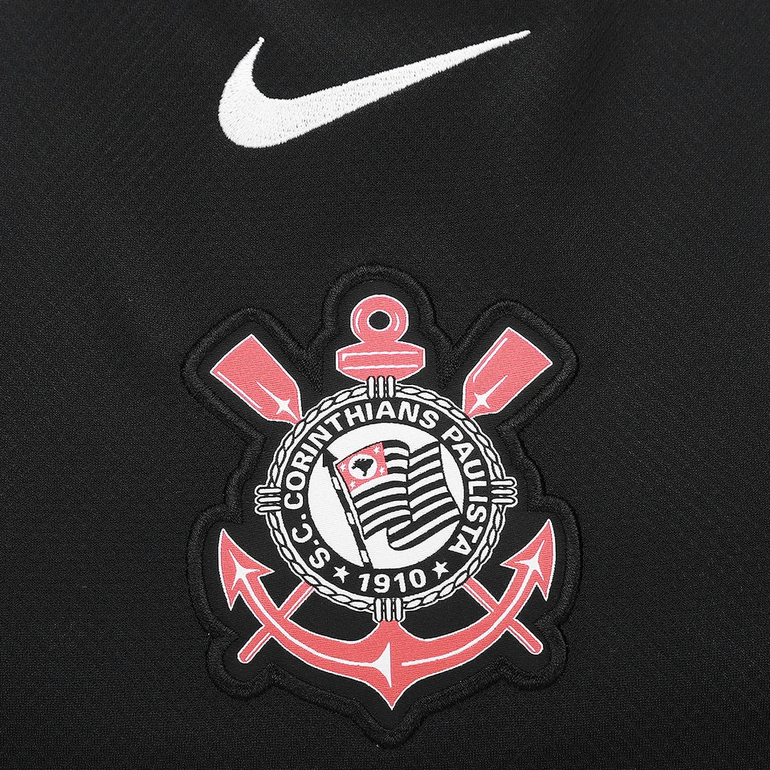 Camisa Corinthians II 25/26 s/n Nike Feminina - Preto+Branco