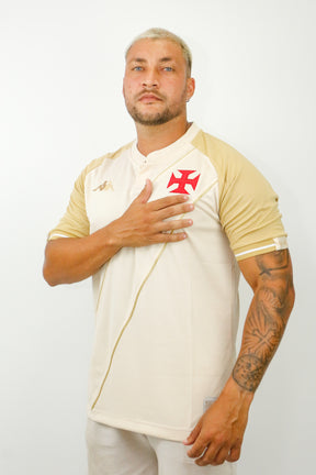 Camisa 3 Vasco Kappa 24/25 - 100 anos resposta histórica - Masculina - Bege