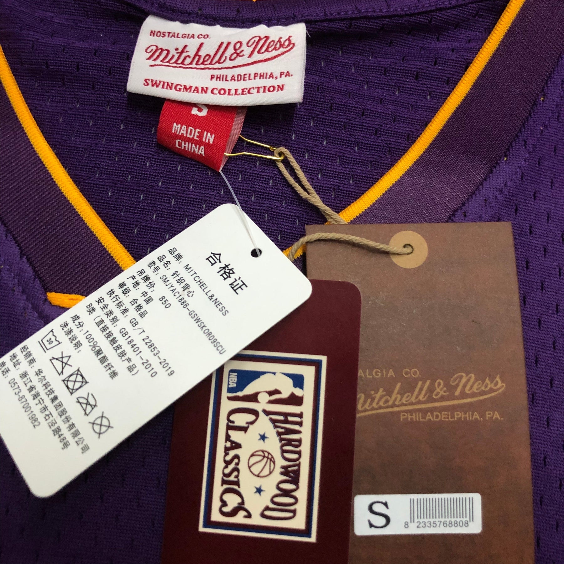 Regata Mitchell & Ness Lakers Shaquille O'Neal 1999-2000 Roxa