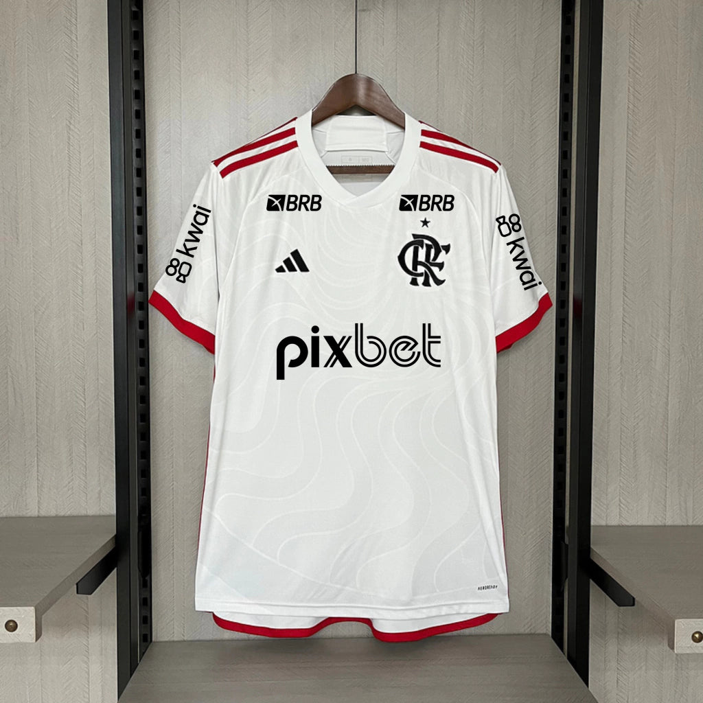 Camisa Flamengo 24/25 Torcedor Patrocínios - Branca