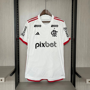 Camisa Flamengo 24/25 Torcedor Patrocínios - Branca