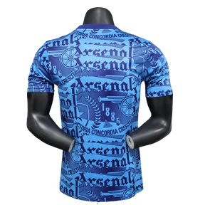 Camisa Pré-Jogo Arsenal 25/26 - Azul - Versão Jogador