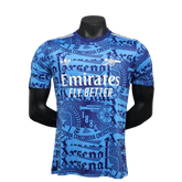 Camisa Pré-Jogo Arsenal 25/26 - Azul - Versão Jogador